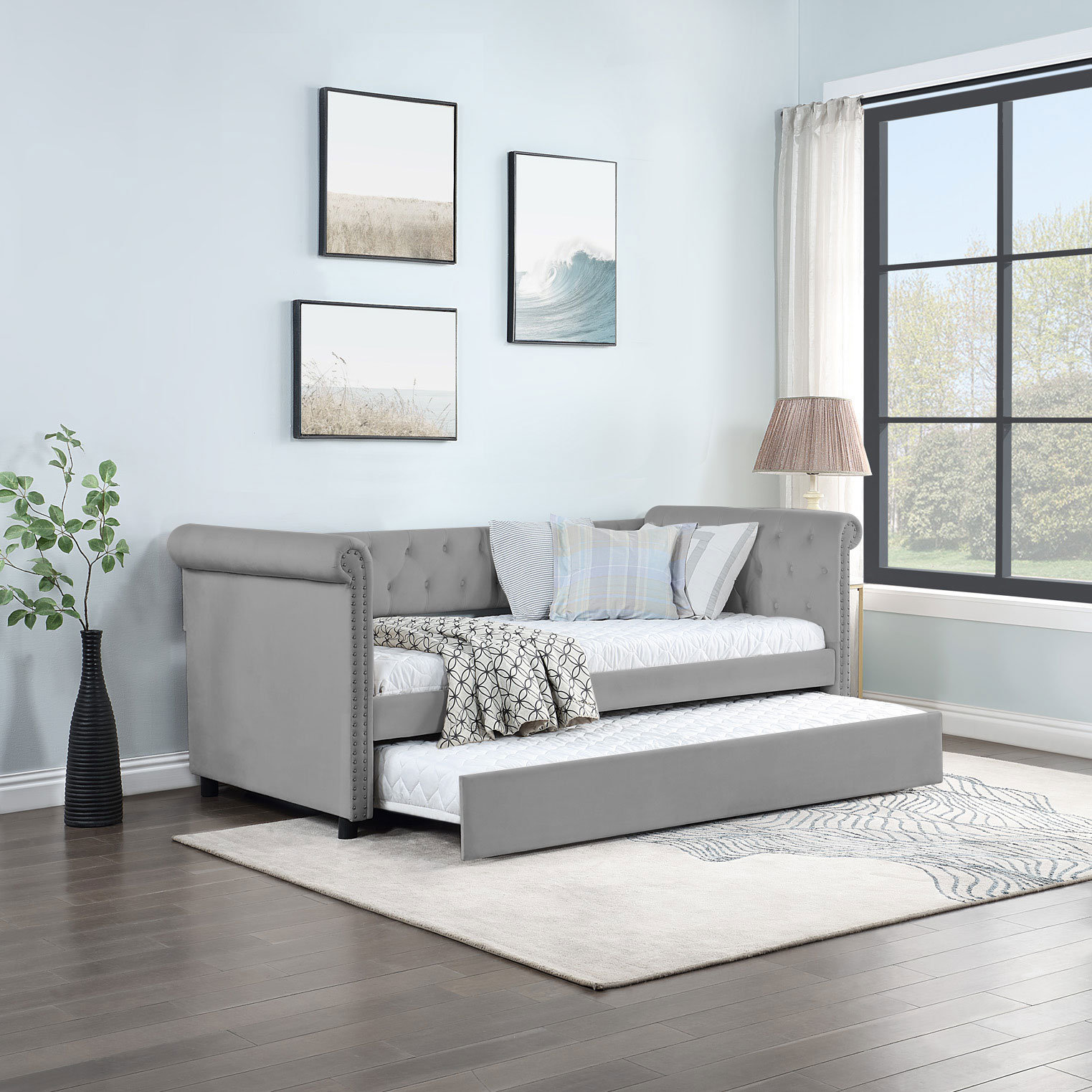 Red Barrel Studio 86.22 Upholstered Sleeper Sofa Wayfair